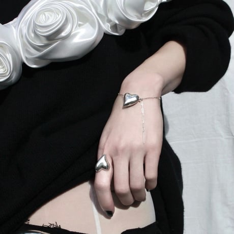 Heart ring / Silver 【Silver 925 product】