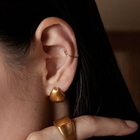 norme true circle half pierce (Matt) / SV925＋Gold Plated