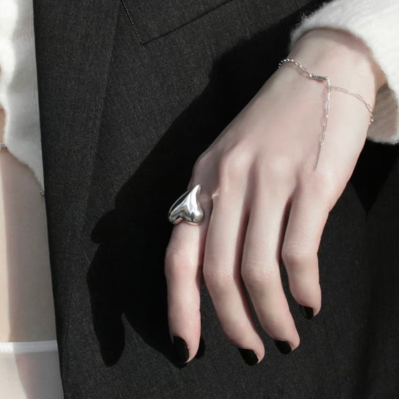 Heart ring / Silver 【Silver 925 product】 | Soie