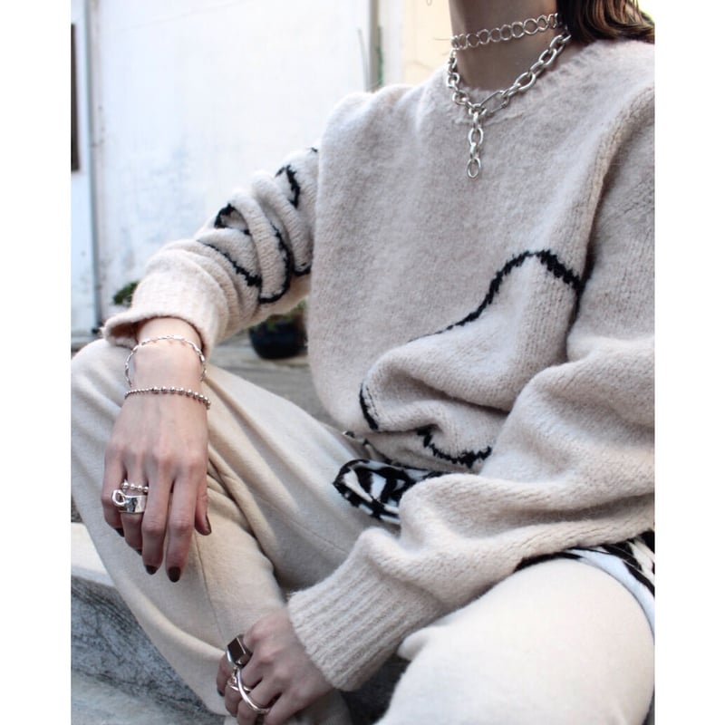 Clip large necklace | Soierie Online Store