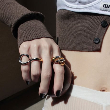 Curve earcuff w ring (mix color)