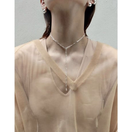 norme long frame necklace (Men's long type) / SV925