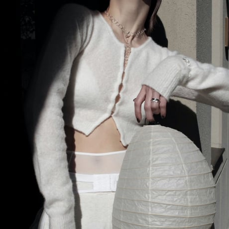 norme clear circle necklace / SV925