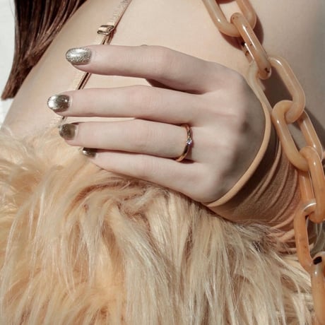 norme diamond ring / SV925＋Gold Plated