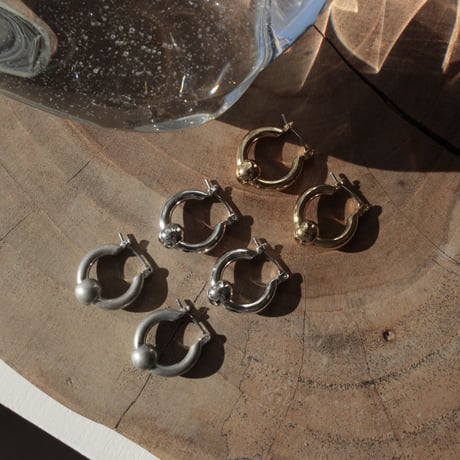 Metal furniture hoop pierce (gloss/2P) [Unisex line]
