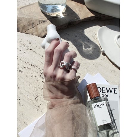 Aging chain cuff ring (1P)