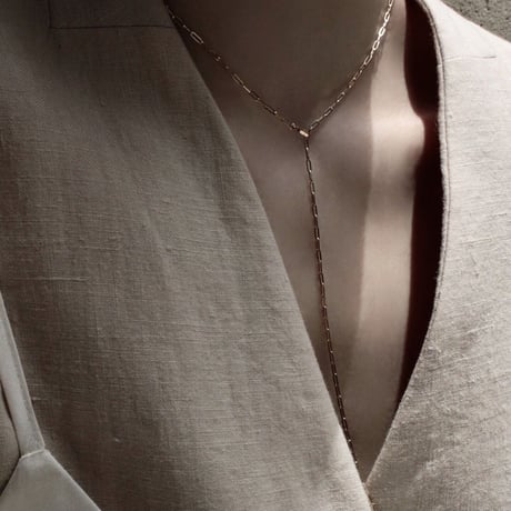 norme air metal necklace / K18