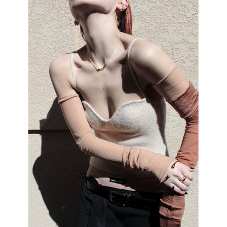 Metal art pinky cuff ring (mix color)