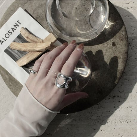 Flower cell ring (gloss)