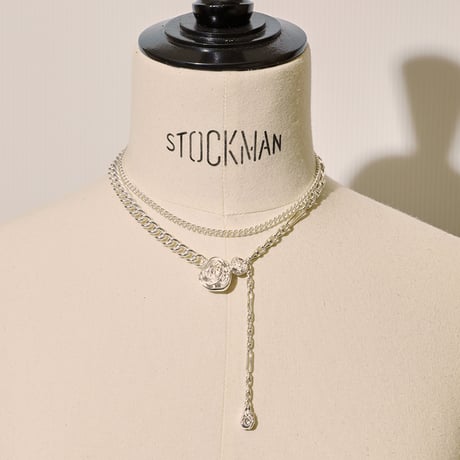 Rose layered necklace