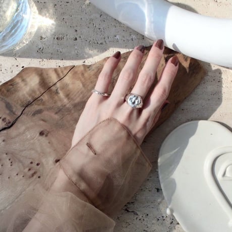 Aging chain cuff ring (1P)