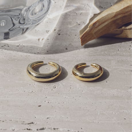 norme sleek earcuff ring (1P) #12 / SV925＋Gold Plated