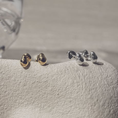 norme drop pierce / SV925＋Gold Plated