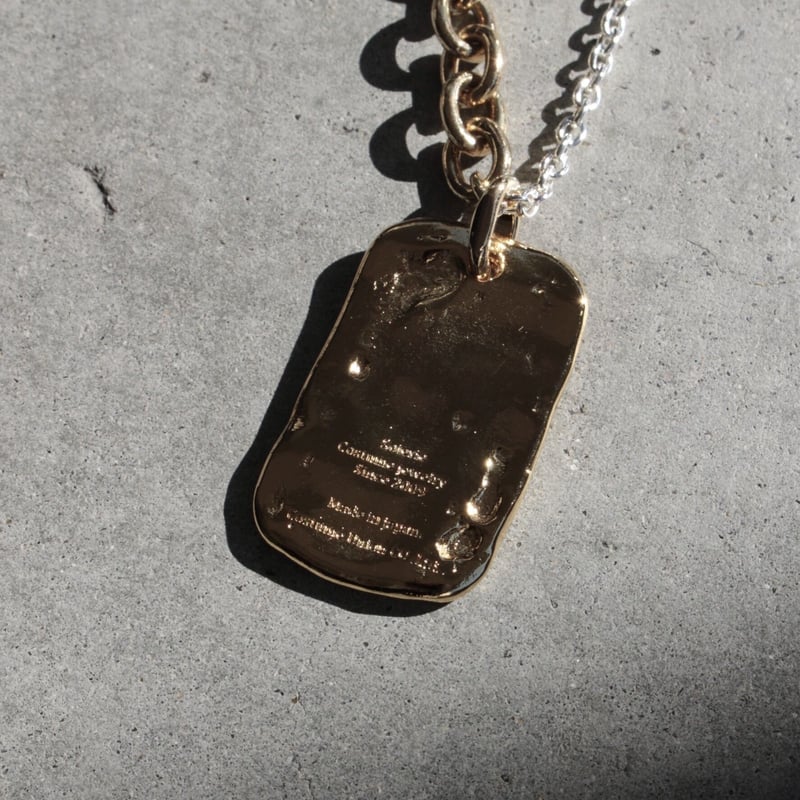 アクセサリー Soierie Mud wall id necklace Mud wall id necklace/ Gold [Unisex line] | Soie