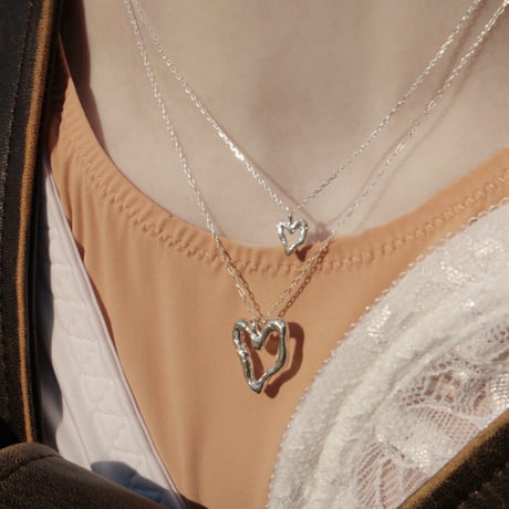 norme open heart mini necklace / SV925
