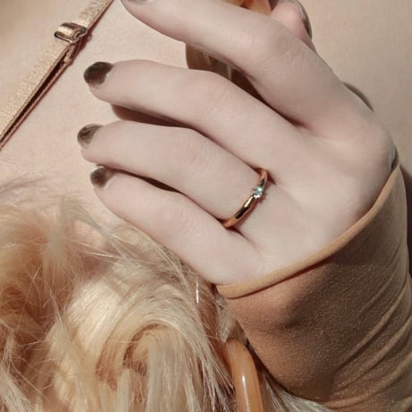 norme diamond ring / SV925＋Gold Plated