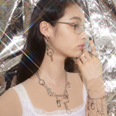 All in keyring earring