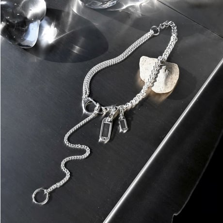 Key motif tag necklace