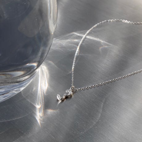 norme numbering mini necklace / SV925
