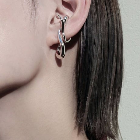 Connect loop earcuff (1P) (one color)