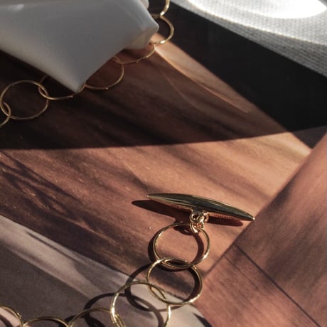norme clear circle necklace / SV925＋Gold Plated