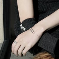 norme uncut clip bracelet / SV925