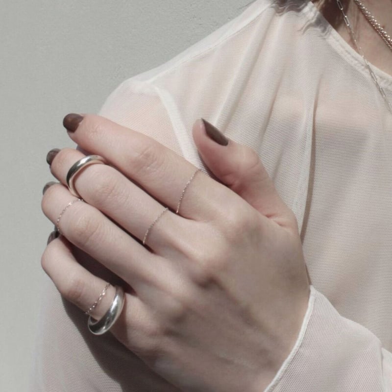 norme chain ring [slim/1P] (Silver) | Soierie