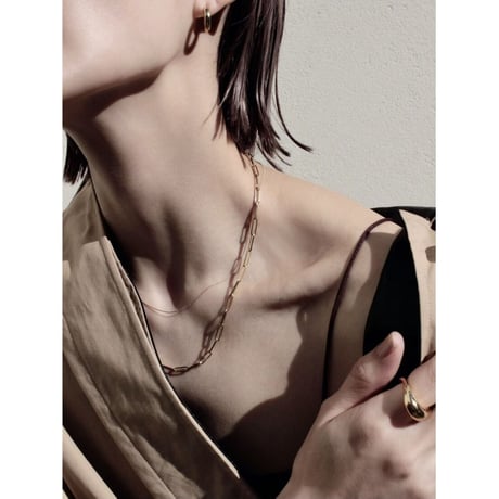 norme long frame necklace (Men's long type) / SV925＋Gold Plated