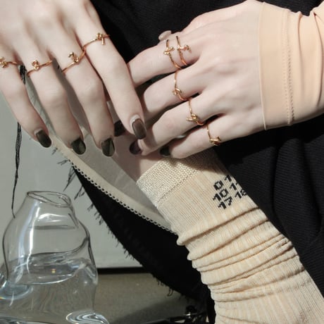 norme numbering ring / SV925＋Gold Plated