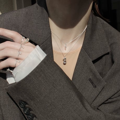 norme numbering necklace / SV925