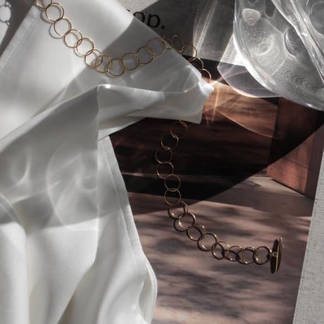 norme clear circle necklace / SV925＋Gold Plated