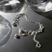 Heart barbell bracelet