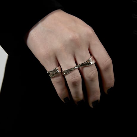 Ribbon cloth pinky ring