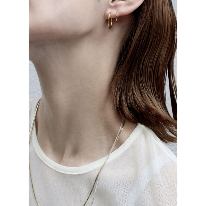Halo hoop pierce (Small/2P) / Gold | Soierie On