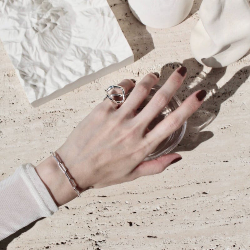 Tangled pinky ring (1P) (one color) | Soierie O