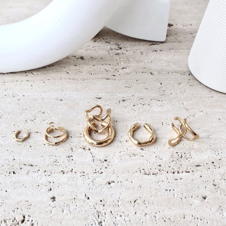 Flow earcuff ring (1P) (one color)