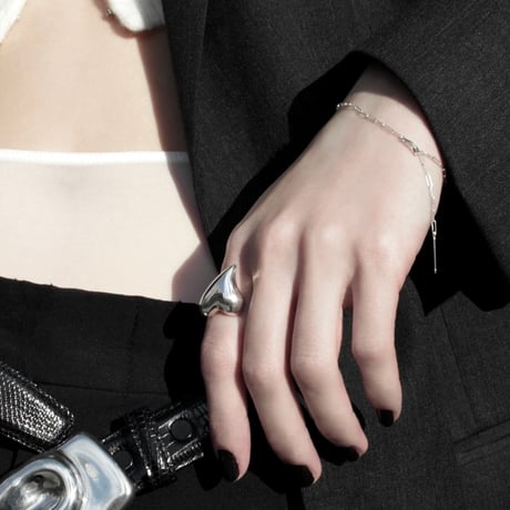 Heart ring / Silver 【Silver 925 product】