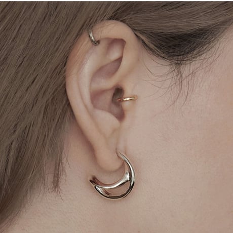 Curve hoop pierce (2P)(one color)