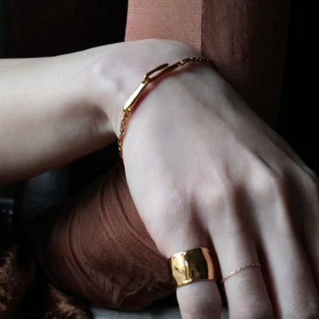 norme dew snake bracelet / SV925＋Gold Plated