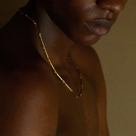 norme bamboo chain necklace (bold) / SV925＋Gold Plated