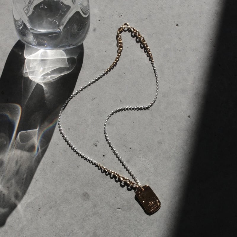 アクセサリー Soierie Mud wall id necklace Mud wall id necklace/ Gold [Unisex line] | Soie