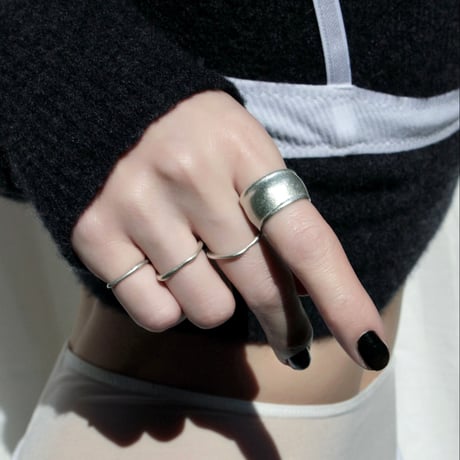 norme dew slim ring (Matt) / SV925