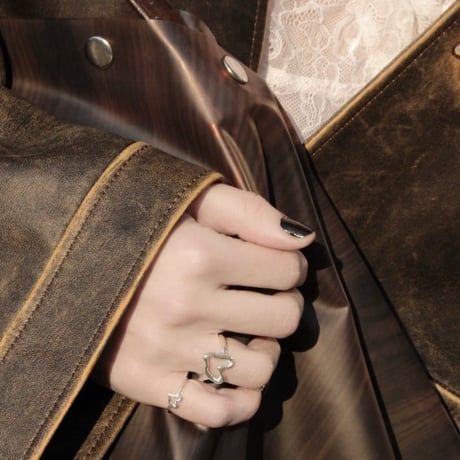 norme open heart ring / SV925