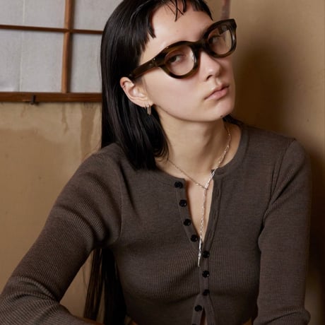 norme dew long frame necklace / SV925