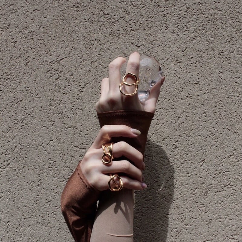 【専用】ROOM403 | Orne Pinkie Ring 1号 Tangled pinky ring (1P) (one color) | Soierie O
