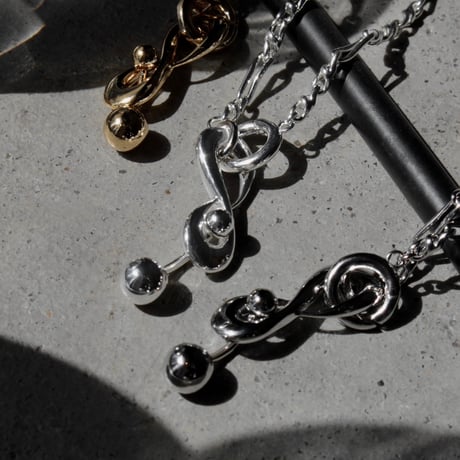 Tribal barbell necklace