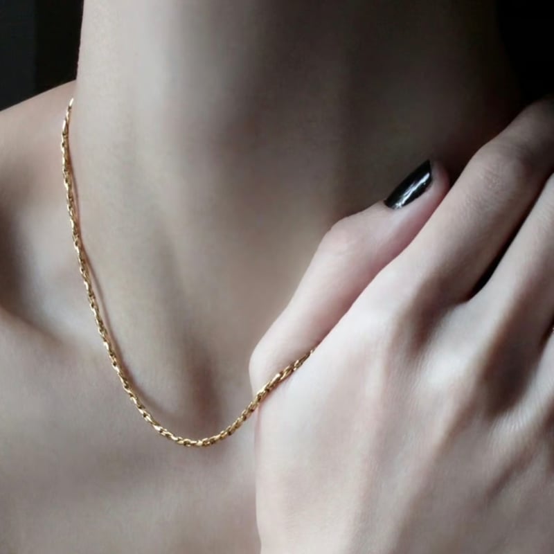 norme dew snake necklace / Gold | Soierie Onlin