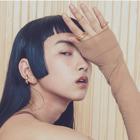 norme earcuff ring (1P)  #4 / SV925＋Gold Plated