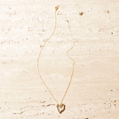 norme open heart necklace / SV925＋Gold Plated