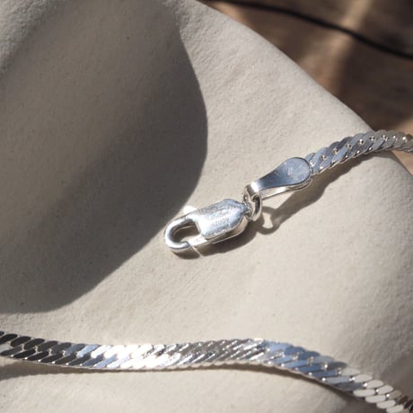 norme flat snake  bracelet / SV925